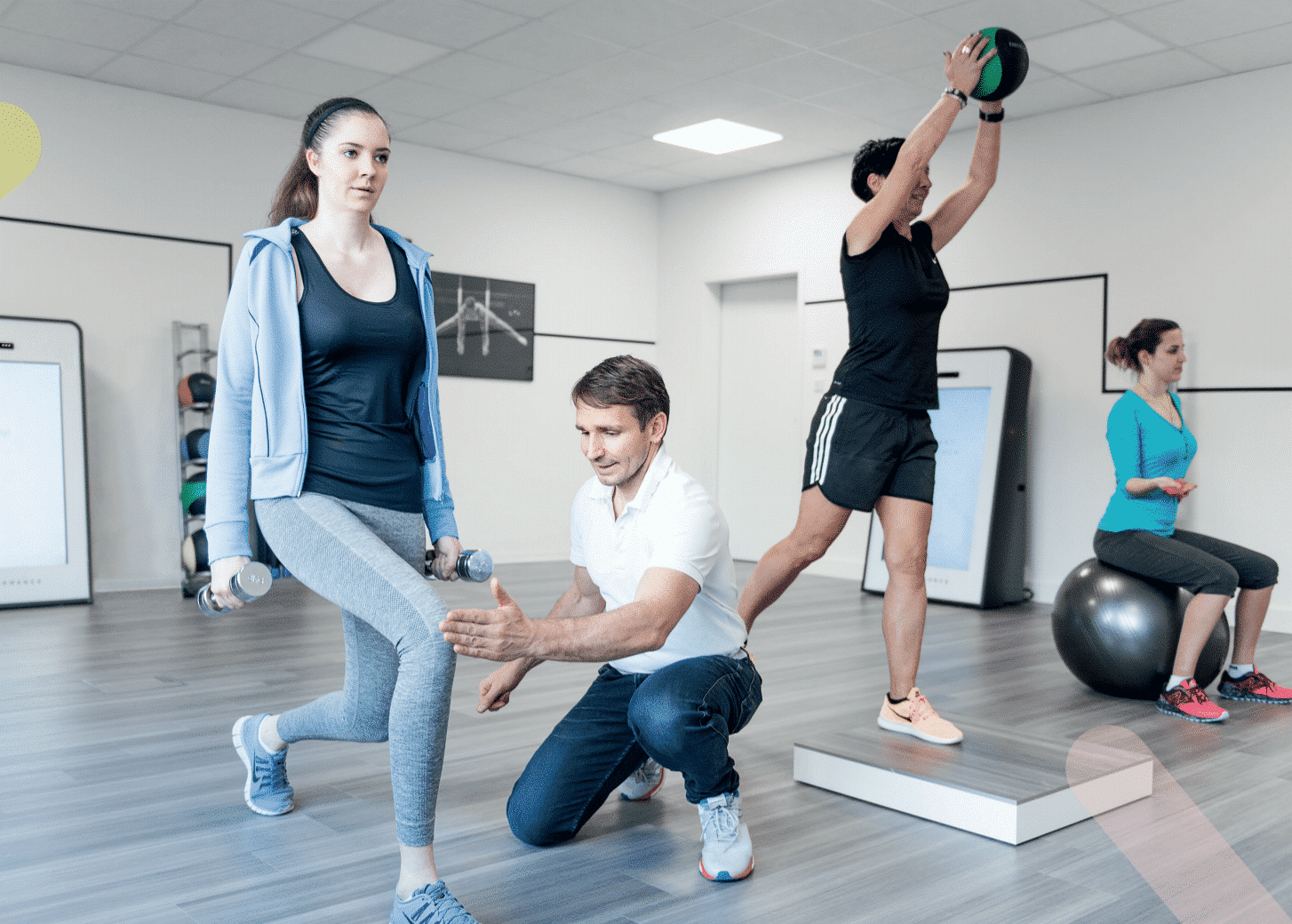 Training an der Pixformance Station im Gesundheitsrondell